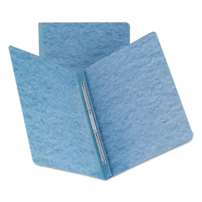 Smead Prong Fastener Premium Pressboard Report Cover, Two-Piece Prong Fastener, Blue