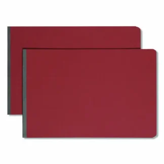 Smead Prong Fastener Pressboard Report Cover, Two-Piece Prong Fastener, 3" Capacity, 11 x 17, Red/Red