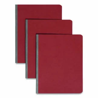 Smead Prong Fastener Pressboard Report Cover, Two-Piece Prong Fastener, 3" Capacity, 8.5 x 11, Red