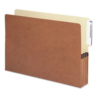 Smead Redrope Drop-Front End Tab File Pockets, Legal Size, 3.5" Expansion, 10/Box