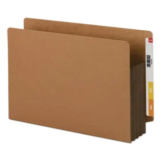 Smead Redrope Drop-Front End Tab File Pockets, Fully Lined Colored Gussets, Legal Size, 3.5" Expansion, 10/Box