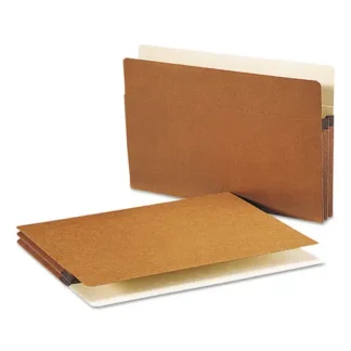 Smead Redrope Drop Front File Pockets, 1.75" Expansion, Legal Size, Redrope, 50/Box