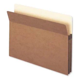 Smead Redrope Drop Front File Pockets, 1.75" Expansion, Letter Size, Redrope, 50/Box