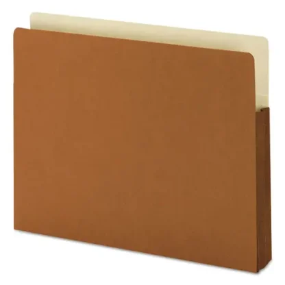Smead Redrope Drop-Front File Pockets with Fully Lined Gussets, Letter Size, Redrope, 25/Box