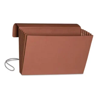 Smead Redrope Expanding Wallet with Elastic Cord, Legal Size, 1 Section, 5.25" Expansion, 10/Box