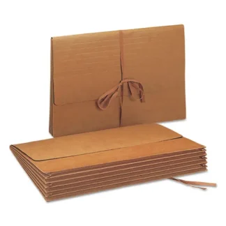 Smead Redrope Expanding Wallets, Legal Size, 1 Section, Cloth Tie Closure, 5.25" Expansion