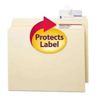 Smead Seal and View File Folder Label Protector, Clear Laminate, 3.5 x 1.69, 100/Pack