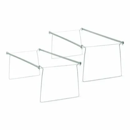 Smead Steel Hanging Folder Drawer Frame, Letter Size, Adjustable 23" to 27" Length, Gray, 2/Pack