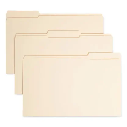 Smead Top Tab Manila Expansion Fastener Folders, Legal Size, Manila, 50/Box