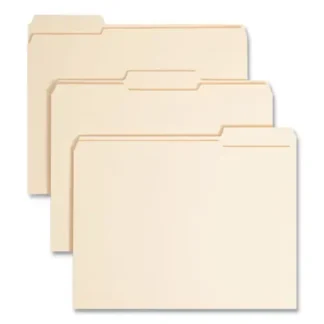 Smead Top Tab Manila Expansion Fastener Folders, 1.5" Expansion, 2 Fasteners, Letter Size, Manila Exterior, 50/Box