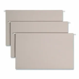 Smead TUFF Hanging Folders with Easy Slide Tab, Legal Size, 1/3-Cut Tabs, Steel Gray, 18/Box