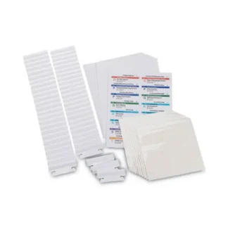 Smead Viewables Hanging Folder Tabs and Labels, Complete Bulk Pack Refill, 1/3-Cut, Assorted Colors, 100/Box