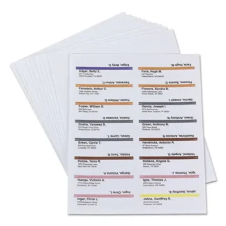 Smead Viewables Hanging Folder Tabs and Labels, Label Pack Refill, 1/3-Cut, Assorted Colors, 160/Pack