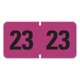 Smead Yearly End Tab File Folder Labels, 23, Purple, 500 Labels/Roll