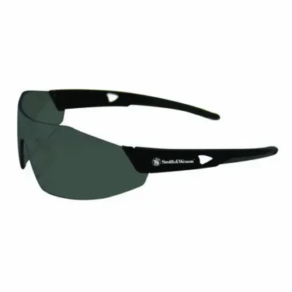 Smith & Wesson® 44 Magnum Safety Glasses, Black Frame, Black Lens, 12/Box (Extended Delivery)