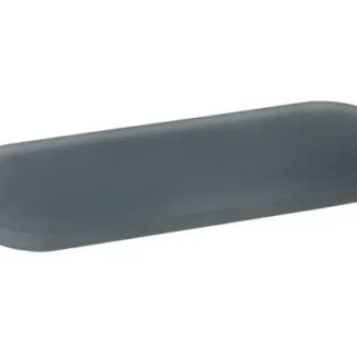 Smoke Resin Flat Racetrack Amenity Tray 4x10x0.5″H – 4/CS