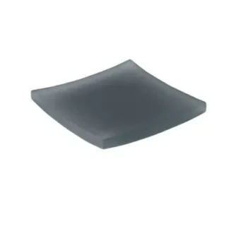 Smoke Resin Flat Rectangle Tissue Box without Bottom – 3/CS