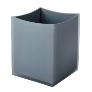 Smoke Wall Resin Curve Waste Basket-8.6QT