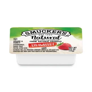 Smucker's® Smuckers Natural Strawberry Jam, 0.5 oz Container, 200/Carton