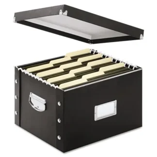 Snap-N-Store® File Box, Letter/Legal Size, Black, 16.25" x 9.75" x 13.25"
