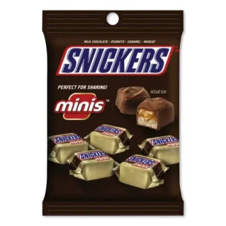 Snickers® Minis Size Chocolate Bars, Milk Chocolate, 4.4 oz, 12 Packs/Carton