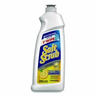 Soft Scrub® All Purpose Cleanser, Lemon Scent, 24 oz Bottle, 9/Carton