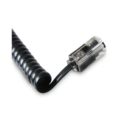 Softalk® Rotating 360 Telephone Cord Detangler, Clear/Black