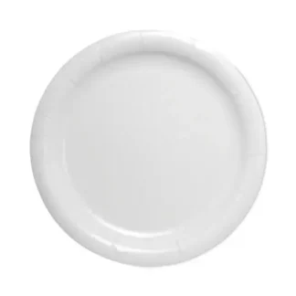 SOLO® Bare Eco-Forward Clay-Coated Paper Plate, ProPlanet Seal, 9" Diameter, White, 500/Carton