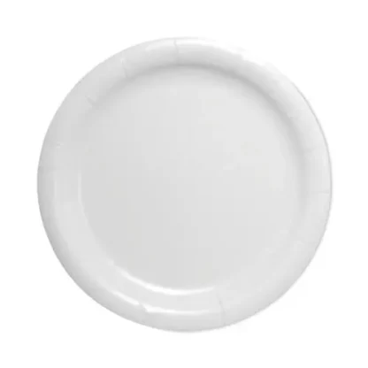SOLO® Bare Eco-Forward Clay-Coated Paper Plate, ProPlanet Seal, 9" Diameter, White, 500/Carton