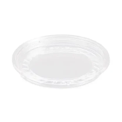 SOLO® Bare Eco-Forward RPET Deli Container Lids, Recessed, Clear, Fits 8 oz Containers, 500/Carton