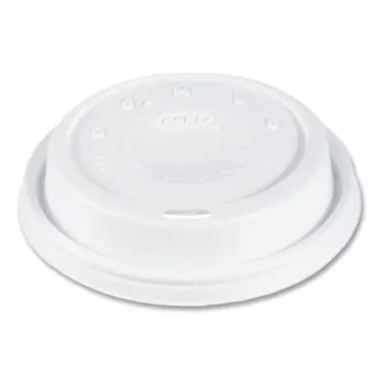 SOLO® Cappuccino Dome Sipper Lids, Fits 12 oz to 24 oz Hot Cups, White, 1,000/Carton