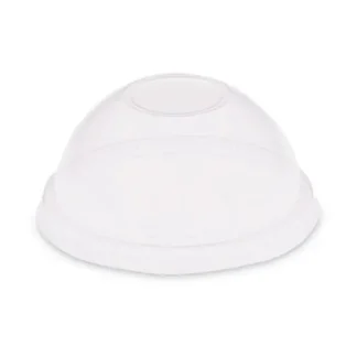 SOLO® Dome-Top Cold Cup Lids, Plastic, Clear, 2,500/Carton