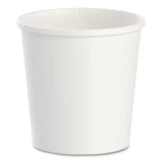 SOLO® Flexstyle Double Poly Paper Containers, 16 oz, White, Paper, 25/Pack, 20 Packs/Carton