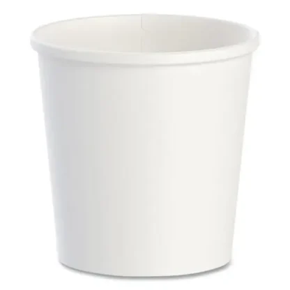 SOLO® Flexstyle Double Poly Paper Containers, 16 oz, White, Paper, 25/Pack, 20 Packs/Carton