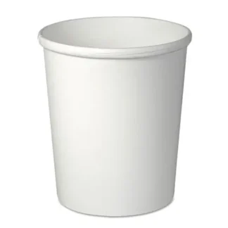 SOLO® Flexstyle Double Poly Paper Containers, 32 oz, White, Paper
