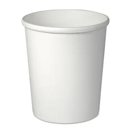 SOLO® Flexstyle Double Poly Paper Containers, 32 oz, White, Paper