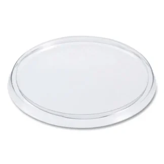 SOLO® Non-Vented Clear Plastic Cup Lids, Fits 10 oz to 14 oz Hot Cups, 6 oz to 8 oz Food Containers, 6 oz Bowls, 1,000/Carton - Non-Stock, Extended Delivery