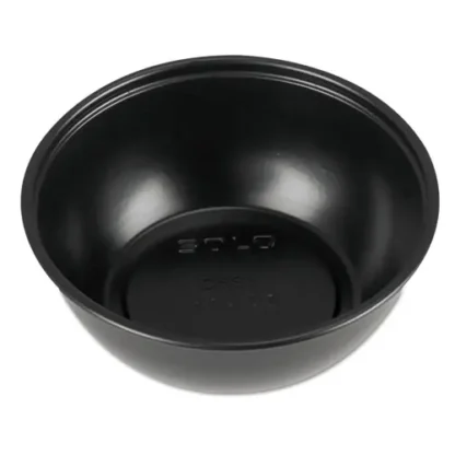 SOLO® Polystyrene Portion Cups, 2.5 oz, Plastic, Black, 250/Bag, 10 Bags/Carton - Non-Stock Item - Extended Delivery Time