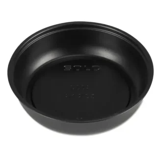 SOLO® Polystyrene Portion Cups, 3.5 oz, Plastic, Black, 250/Bag, 10 Bags/Carton