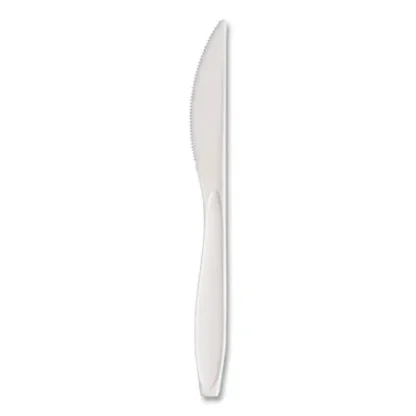 SOLO® Reliance Mediumweight Plastic Knives, Standard Size, White, 1,000/Carton
