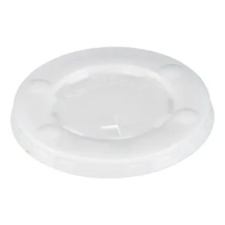 SOLO® Straw-Slot Cold Cup Lids, Fits 10 oz Cold Cups, Plastic, Translucent, 2,000/Carton