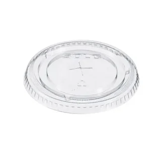 SOLO® Straw-Slot Cold Cup Lids, Fits 9 oz to 20 oz Cold Cups, Clear, 100/Pack