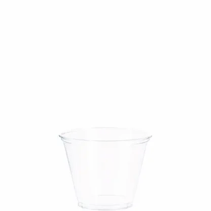 SOLO® Ultra Clear PET Cups, Squat, 9 oz, Plastic, 50/Bag, 20 Bags/Carton