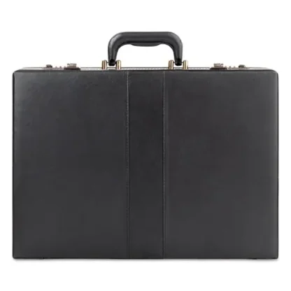 Solo Classic Attache, Black, Vinyl Briefcase, 12.5" x 4" x 17.5"