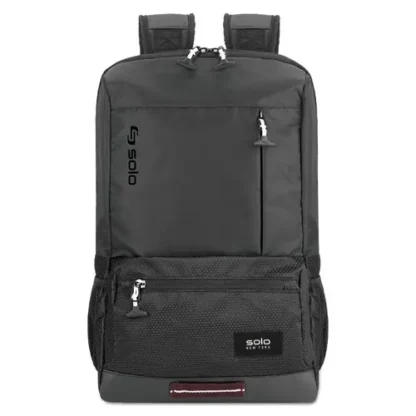 Solo Draft Backpack, Fits Devices Up to 15.6", Nylon, Black