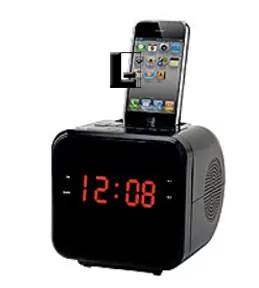 Sonnet 1.2″ LED Display Clock Radio with iPhone/iPod Docking Station