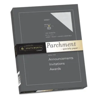 Southworth® Parchment Specialty Paper, Gray, 100/Pack