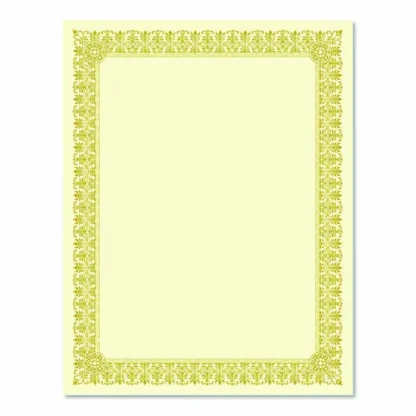 Southworth® Premium Certificates, Ivory/Gold with Fleur Gold Foil Border, 15/Pack