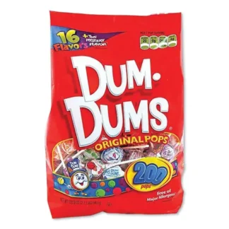 Spangler® Dum-Dum-Pops, Assorted, Individually Wrapped, 33.9 oz, 200/Pack
