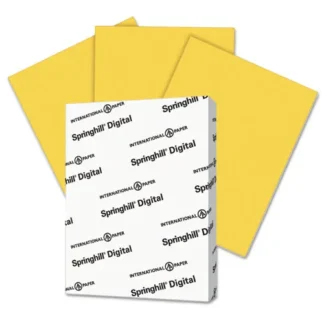 Springhill® Digital Vellum Bristol Color Cover, 67 lb Bristol Weight, 8.5 x 11, Goldenrod, 250/Pack
